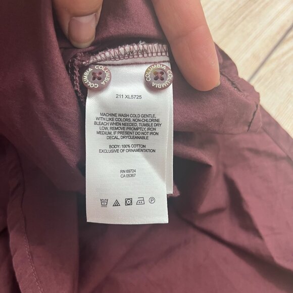 Columbia Texas A&M Aggies Dress Girls Small Maroon Fishing Outdoor PFG Style - Picture 5 of 16